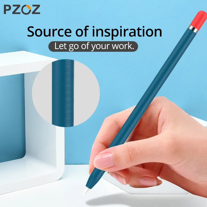 Чехол PZOZ для Apple pencil 1 2 Универсальный Цветной чехол IPad Pencil нескользящий