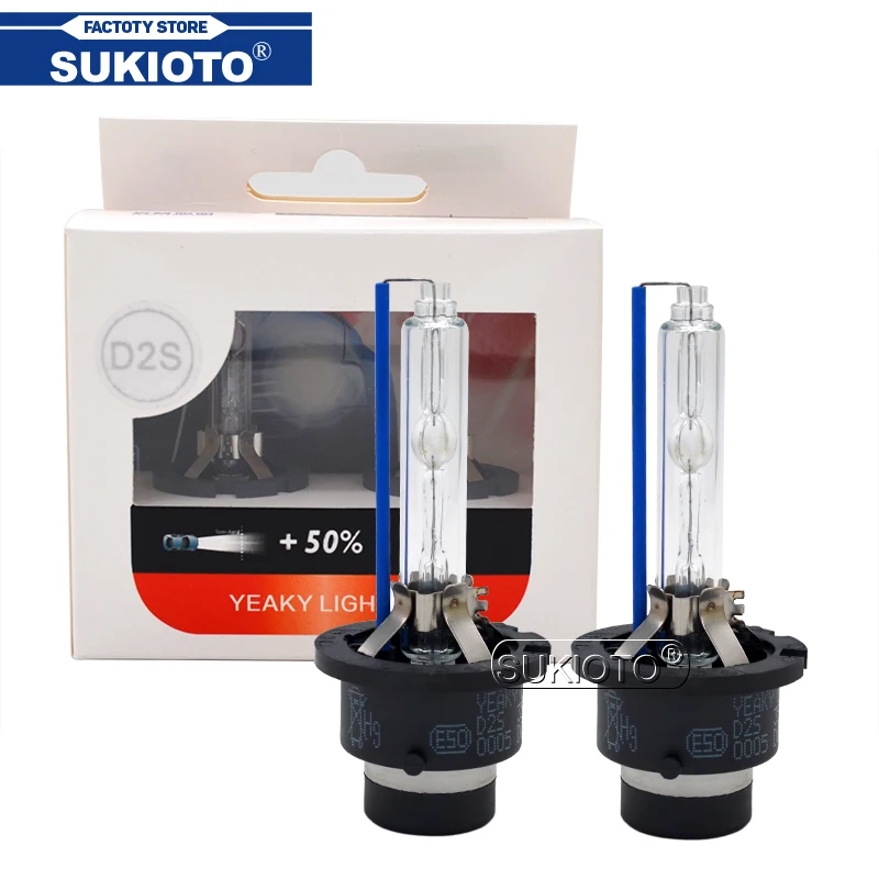 SUKIOTO Original Yeaky 35W 4500K 5500K 6500K Xenon D2S D2R Car Headlight Bulb Lamps For Auto D2 HID Replacement Ballast Kit (3)