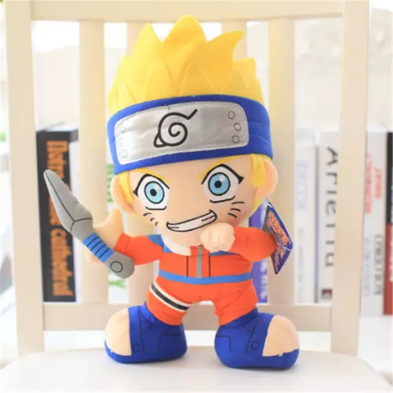 33 см Cuteplush плюшевые игрушки куклы Дети День рождения девочки; дети игрушки Naruto kakashi Gaara как у героя мультфильма Саскэ кукла большой Размеры Подушка свадебные Пресс игрушка - Цвет: Naruto