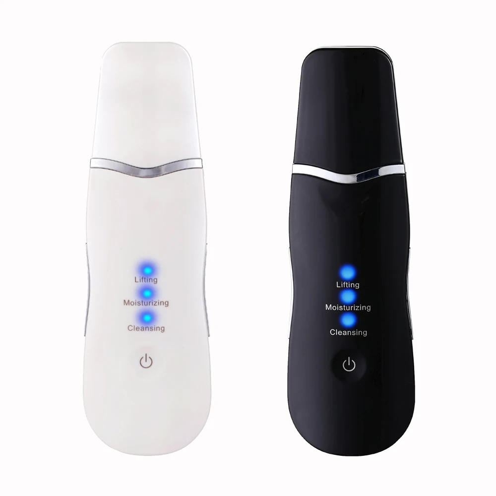 

Ultrasonic Skin Scrubber Face Cleaning Machine Deep Cleaning Machine SPA Spatula Skin Scrubber Blackhead Removal Black Head Tool