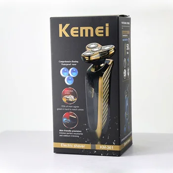 

Kemei Electric Shaver Rechargeable Face Nose Trimmer Waterproof Multifunction 3 In 1 Beard Trimmer for Men Shaving Machine F30