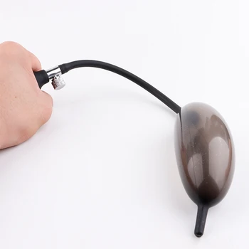 Pump up silicone Beaded Urethral Insert Cum-Thru Penis Plug Adult Sex Toys Inflatable Sound Trainer Set pleasurable sensations 4