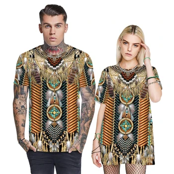 

Native Indian T Shirt Men 3D Printed Tshirt Oversize T-shirt One Piece Short Sleeves Hip Hop Tee Shirt Boys Summer Tops