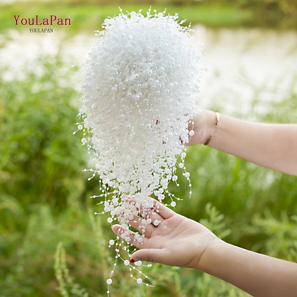 Wedding Bouquets Wedding Flower Decoration Handmade Bridal Bouquet Beauty Pearl Bride Flower Wedding Party Accessory