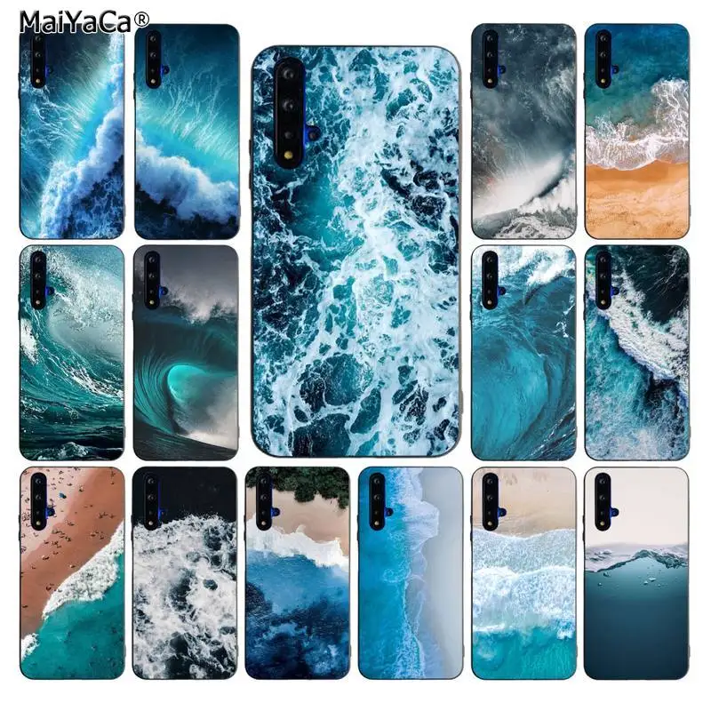 Мягкий силиконовый чехол для телефона MaiYaCa Blue sea spindrift из ТПУ huawei nova 2 i 2plus 2s 3i 3e 4 4e 5 6