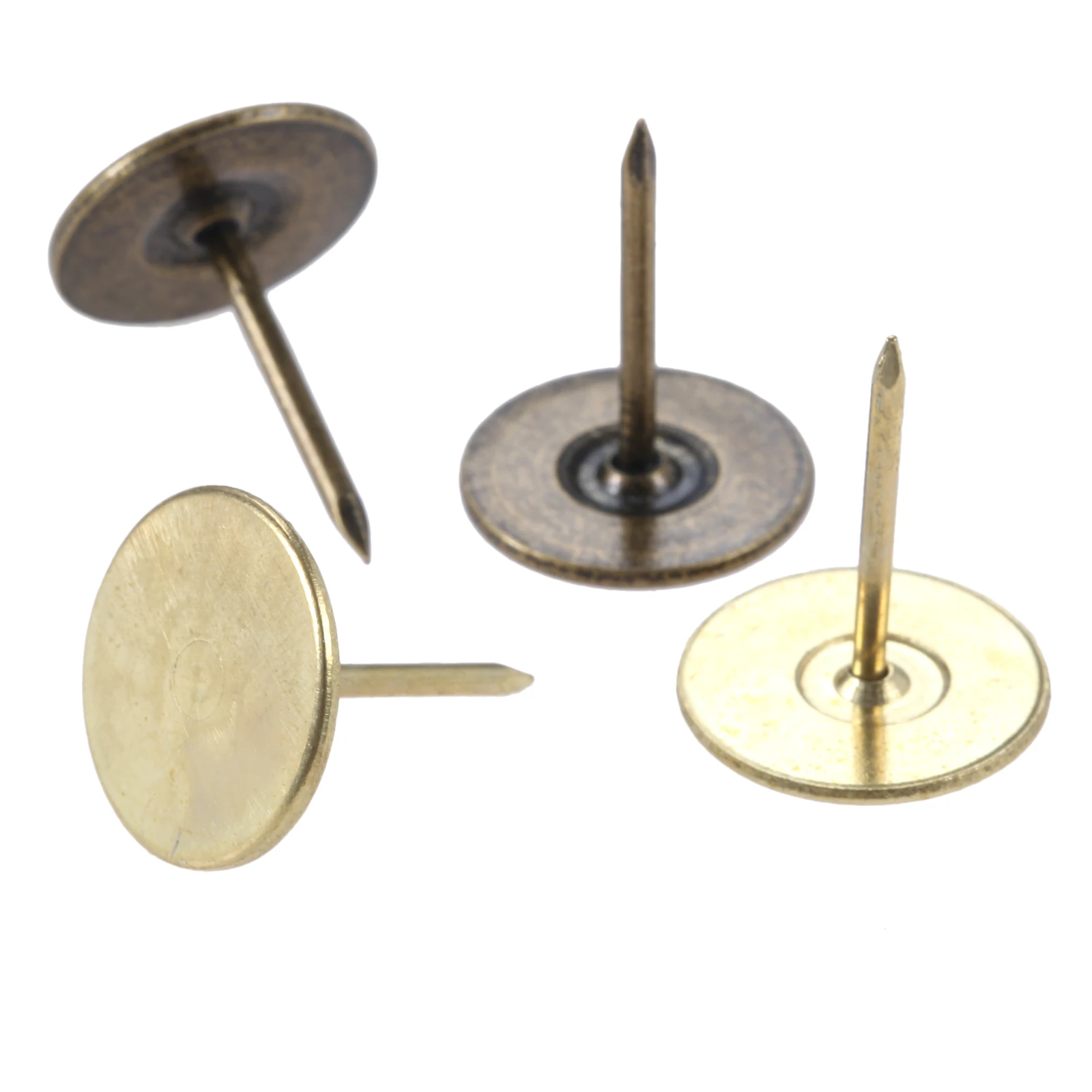Antique Bronze/Gold Metal Upholstery Nails 15*19mm 10Pcs