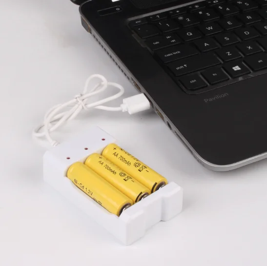 Универсальный перезаряжаемый аккумулятор Quick Charge USB 4 слота выход зарядное устройство батарея инструмент для зарядки для AA/AAA батареи