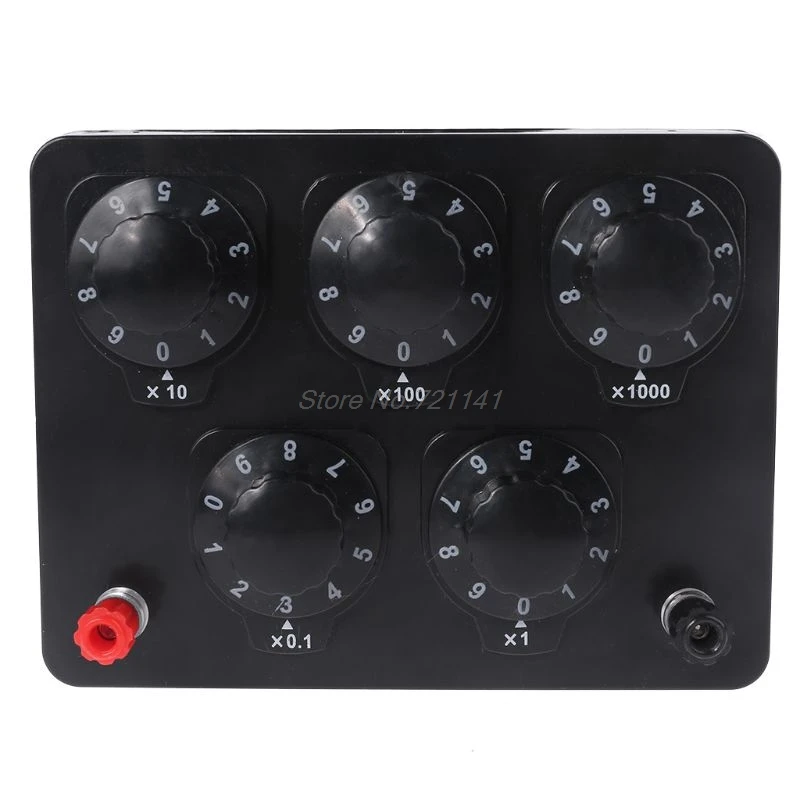 0-9999.9 Ohm Variable Resistance Box Decade Resistor Experimental Equipment For Physical School Teaching variable decade resistor