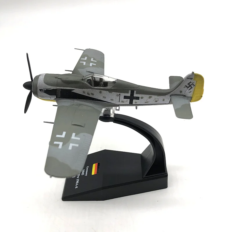 Metal 1:72 Germany Focke-Wulf Fw190A-8 Fighter Diecast Plane Aircraft Model Collection Nsmodel