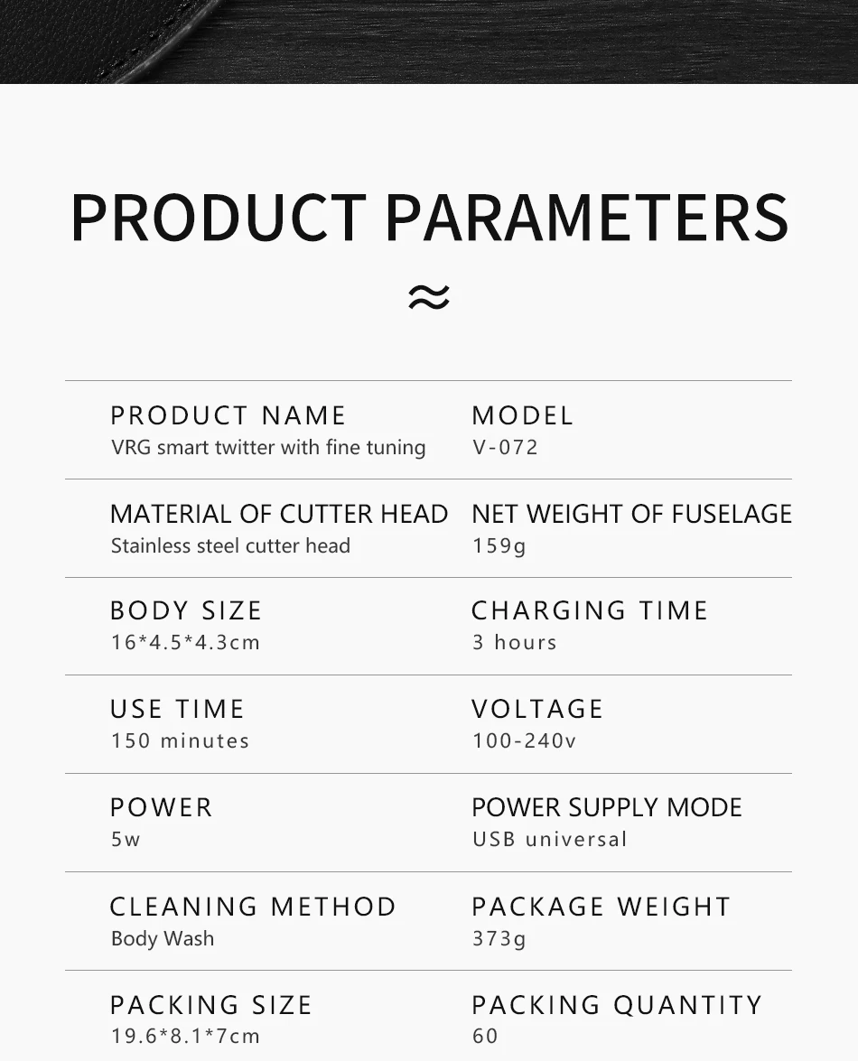VGR 072 Water Proof Hair Clipper Professional Personal Care Trimmer 8