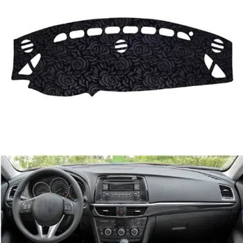 

Rose Pattern Non-slip Dashmat Dash Mat Dashboard Cover Pad Cover Carpet Car Sticker for m-azda atenza 2014 2015 2016 Car Styling