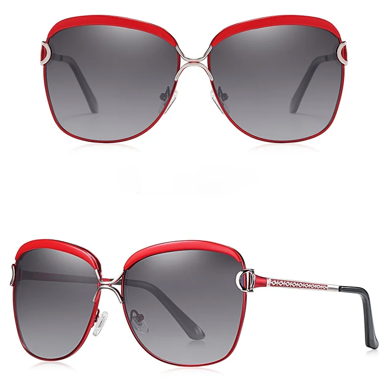 Polarized Ladies Sunglasses Women Gradient Lens Round Sun Glasses Square Luxury Brand Oculos Lunette De Soleil Femme