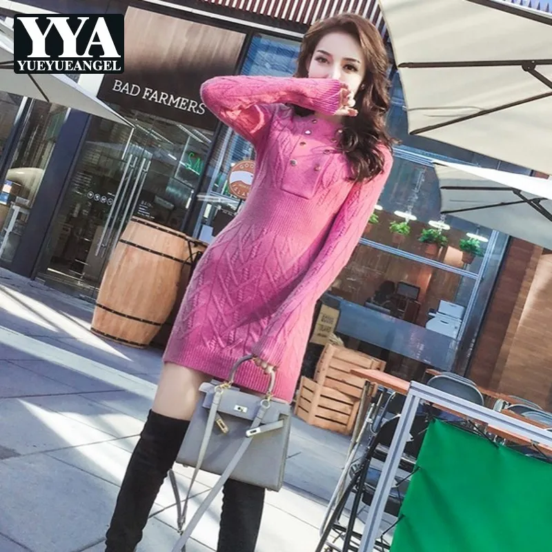 2020 Nieuwe Vrouwen Lente Mode O-hals Met Lange Mouwen Sexy Trui Jurk Roze Hoge Taille Slim Mini Party Korte Jurk Dames trui 2020 Nieuwe Vrouwen Lente Mode O-hals Met Lange Mouwen Sexy Trui Jurk Roze Hoge Taille Slim Mini Party Korte Jurk Dames trui