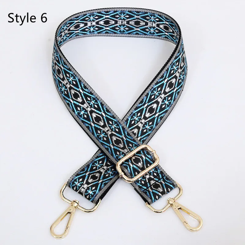 7styles Bag Strap For Women Removable DIY Shoulder Rainbow Handbag Accessories Cross Body Messenger Nylon Bag Straps Bags Handle