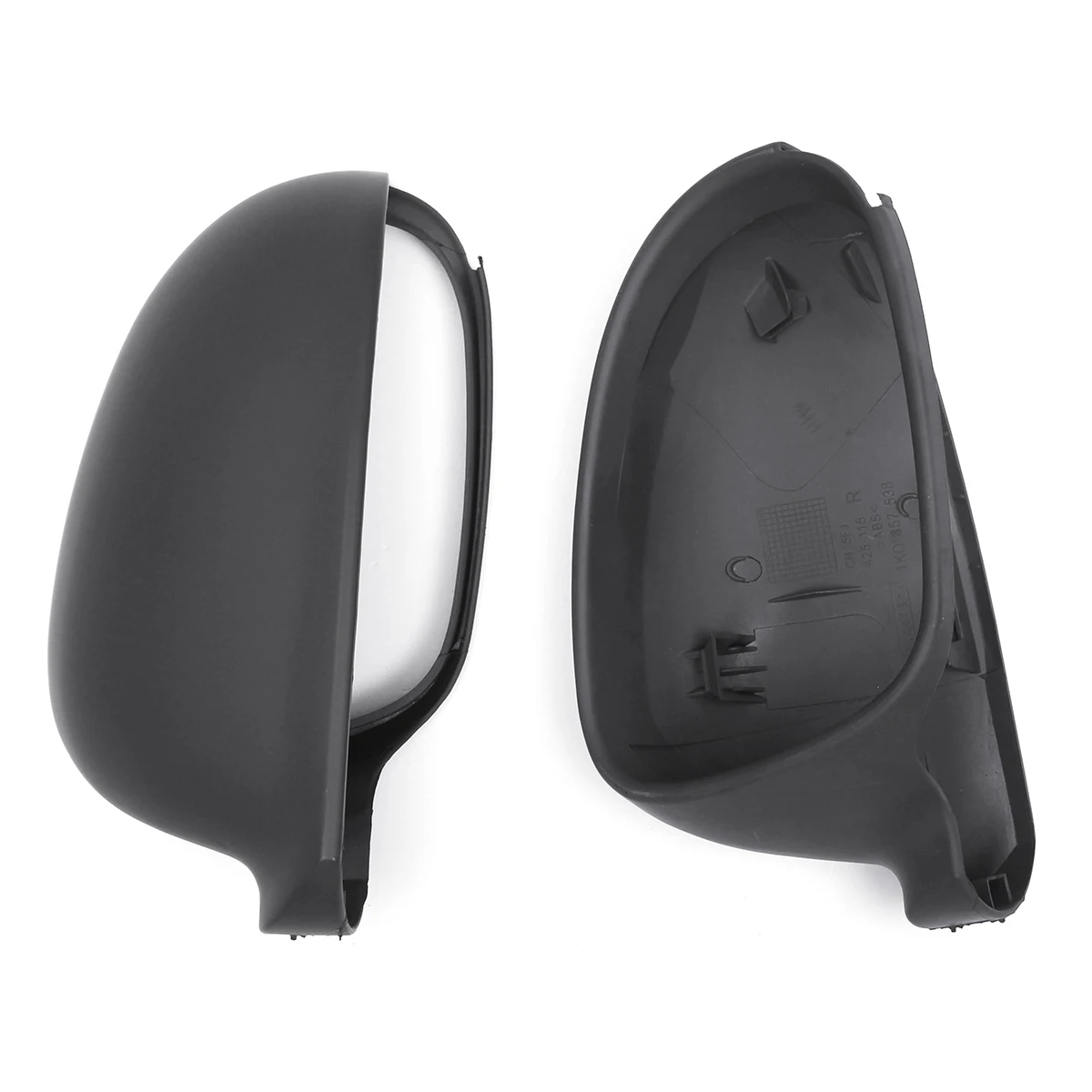 1Pcs Left / Right Unpainted Grey ABS Replacement Side Mirror Casing Cover Cap For VW Golf MK5 Wing Case Rearview Mirror Cover