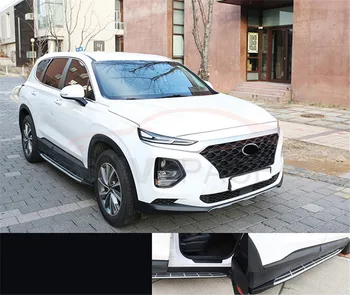 

Side step fits for Hyundai Santa Fe ix45 2019 2020 running board nerf bar 2Pcs left right Aluminium side step side pedal stairs