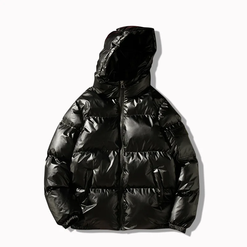 Мужская куртка с капюшоном теплая хлопковой подкладкой корейская мода 5XL зима