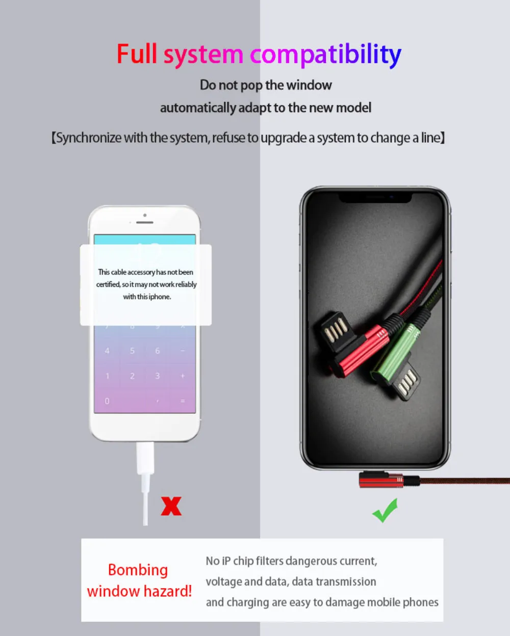 USB кабель для i Phone XR X 8 7 6 Plus 6s 5S 5 кабель для быстрой зарядки двусторонний Плетеный локоть игровой кабель для передачи данных