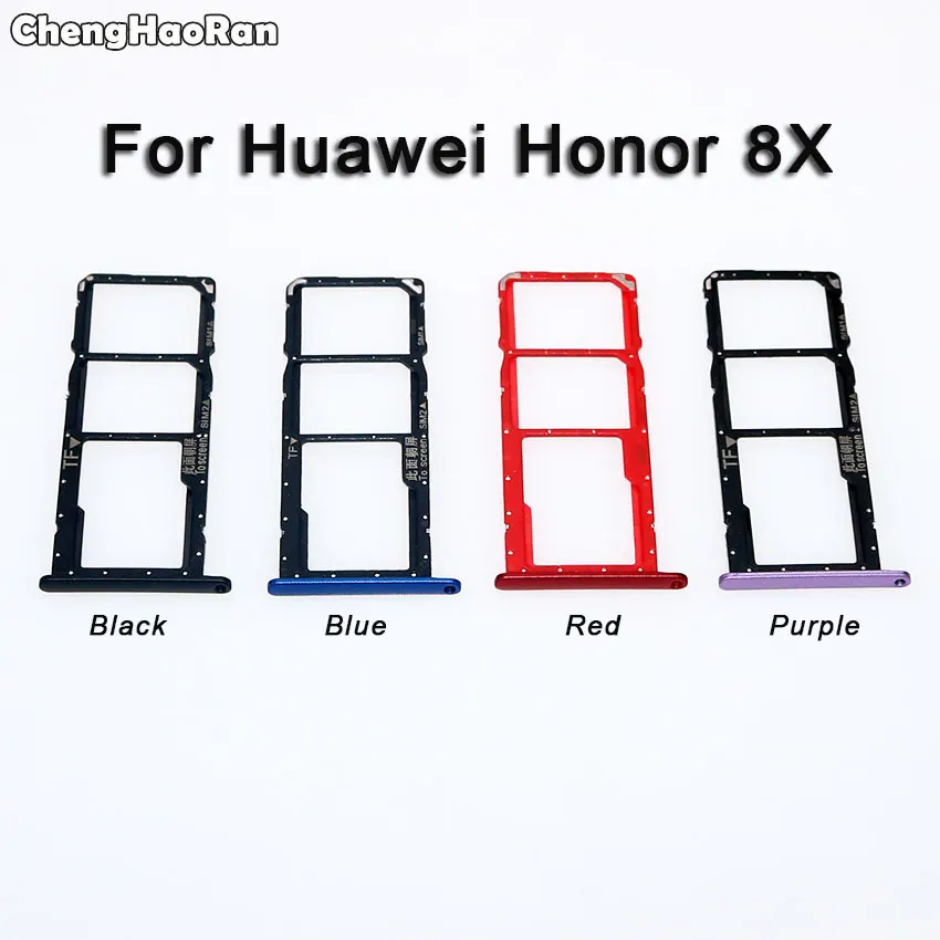 ChengHaoRan для huawei Honor 8X/8X Max держатель sim-карты слот адаптер лотка+ микро лоток для карт SD запасные части