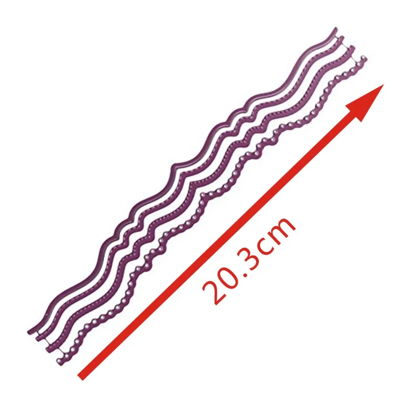 Curved Border Metal Cutting Dies Stencil For Card Decorative Diy Scrapbooking Photo Paper Cards Crafts New Dies