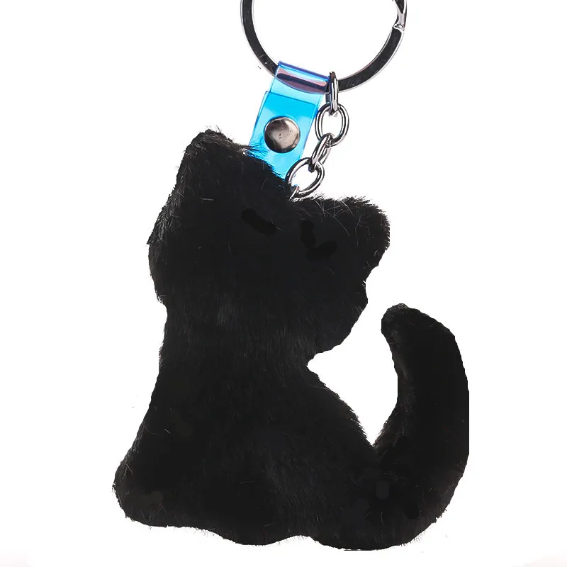 Милые плюшевые котенок брелок красочные и меховыми помпонами, кулон в виде пары помпоном; милые туфли ключ "помпон" Модель спасательного круга волос Автомобильная декоративная подвеска