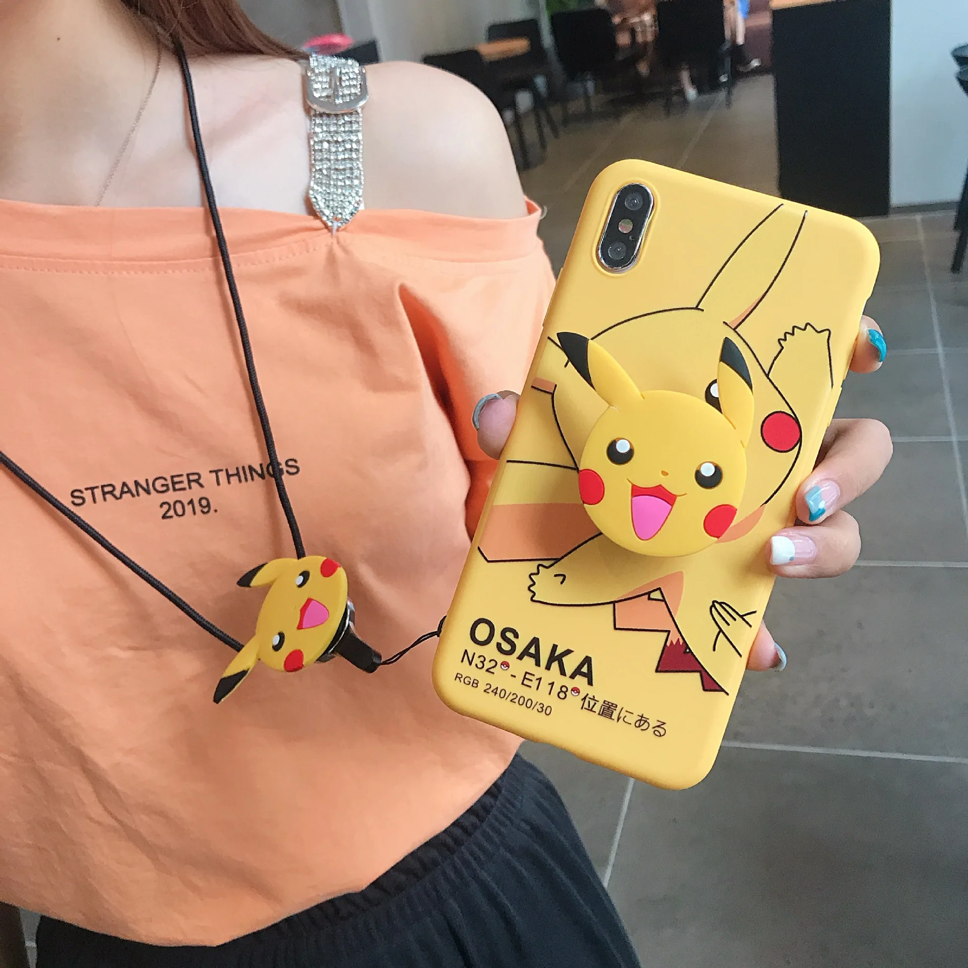 Противоударный бампер мультфильм чехол для Iphone 11 Pro Max 6 7 8 Plus X XS XR ЧЕХОЛ ДЛЯ VIVO X9 X9S X9SP X23 OPPO R9 R11 R11P R11S R17 - Цвет: Pikachu2