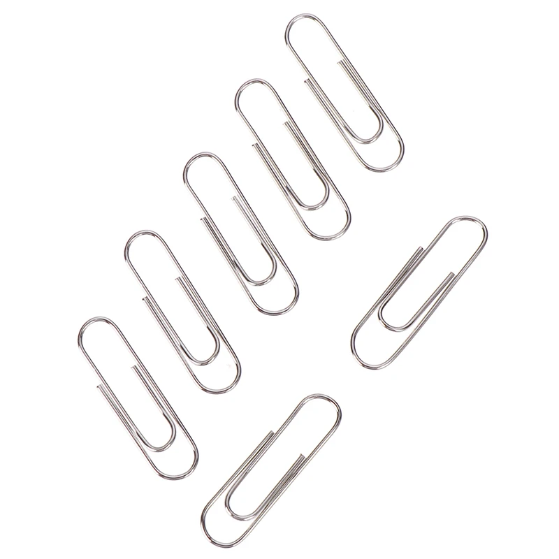 100x 29MM sliver clip bookmark metal paper clips patchwork clip office supply