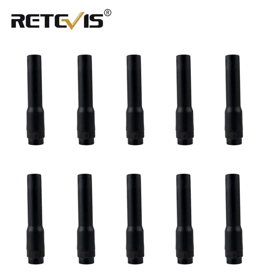 

10pcs Walkie Talkie Antenna SMA-M VHF/UHF 144MHz/430MHz for YAESU VX-3R TONGFA UV-985 Ham Radio Hf Transceiver C9004M