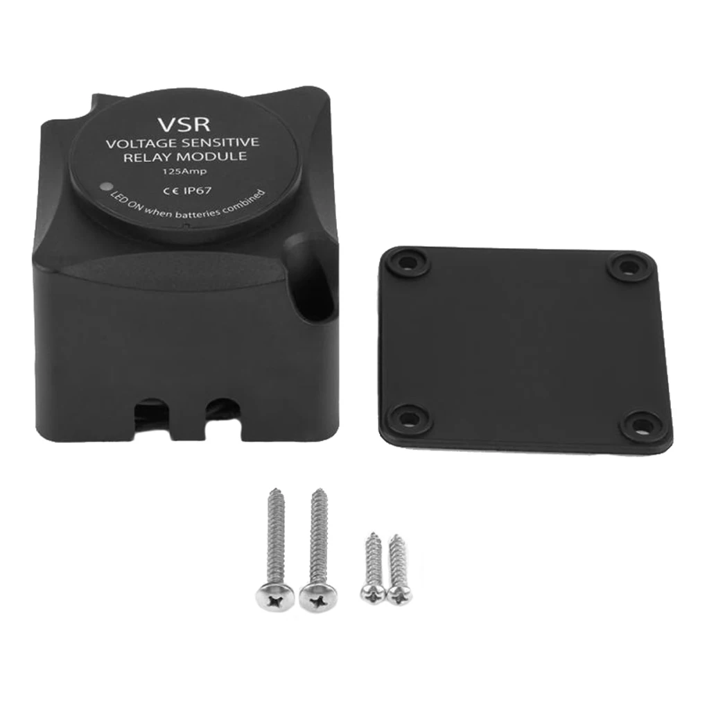 Напряжение чувствительное реле VSR автоматическое реле зарядки 125A Двойной аккумулятор изолятор автомобильные аксессуары IP67 водонепроницаемый