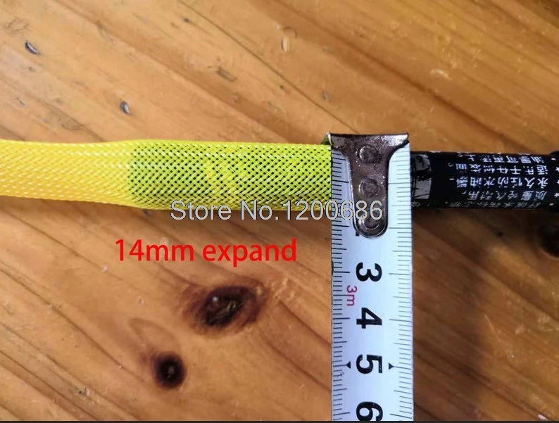 Description Picture 4 of item10m 3MM 16AWG 18AWG Cable Protection Sleeve Net Wire Protection Black Nylon Braided Cable Sleeve PCI-E PSU power cable Sleeve