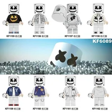 Одна, строительные блоки, кирпичи, известный диджей певец, чартер, куклы, AIM Agent, фигурки для детей, коллекция игрушек, подарок KF6089