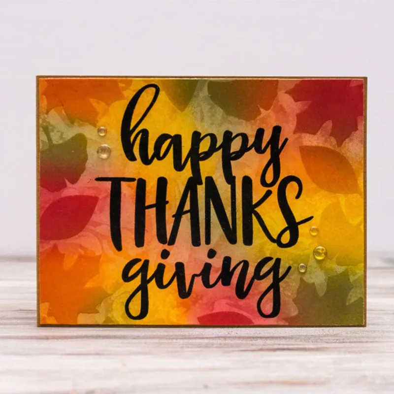 Слова счастливого Thinksgiving прозрачные штампы для скрапбукинга и бумажных открыток новые штампы