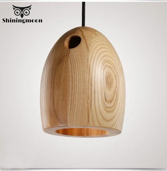 

Chinese Classical Wooden Pendant Lights Modern Design Art Led Hanglamp Living Room Bedroom Pendant Lamps E27 Cafe Bar Suspension
