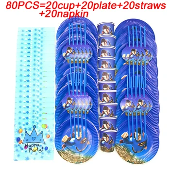 

Ultraman Superhero Party Supplies Set For 20person Superman Theme Birthday Party Decoration Kids Paper Cup Plate Straws Napkin