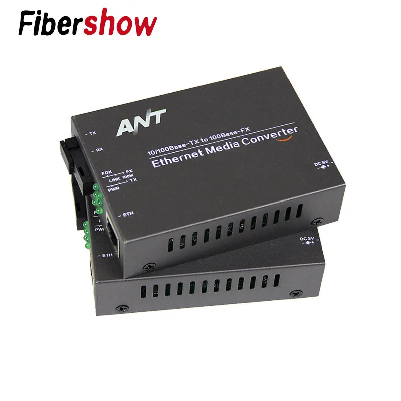 Медиа-конвертер волоконно-оптический к rj45 UTP 1310/1550 волокна к ethernet-коммутатор волокна 10/100 м - Цвет: only media converter