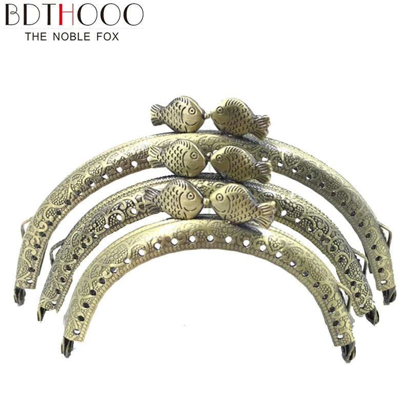 Металлическая рама для кошелька с рыбьей головой 10 шт./лот 8 5 см ручка сумок