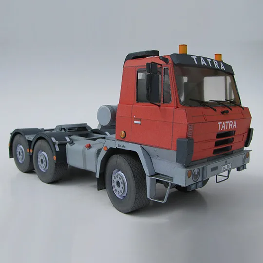 1:32 Towed T815 6x6 NTH тяжелый грузовик 3D бумажная модель военный Вентилятор транспортная