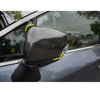 

For Subaru XV 2012 2013 2014 2015 Car Styling ABS Chrome/Carbon Fiber Rear View Rearview Side Glass Mirror Cover Trim Frame 2pcs