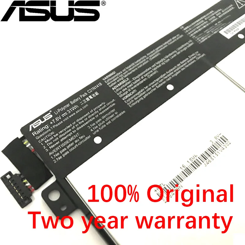 ASUS 3970 мАч C21N1418 Аккумулятор для ноутбука ASUS трансформер книга T300CHI планшет 7,6 В 31Wh