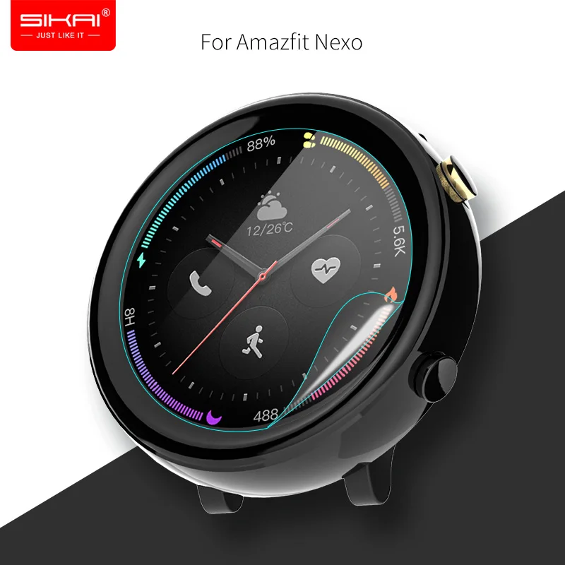 Защитные пленки для смарт часов Amazfit Nexo 2 шт. аксессуары huami Smartwatch ECG AC1807