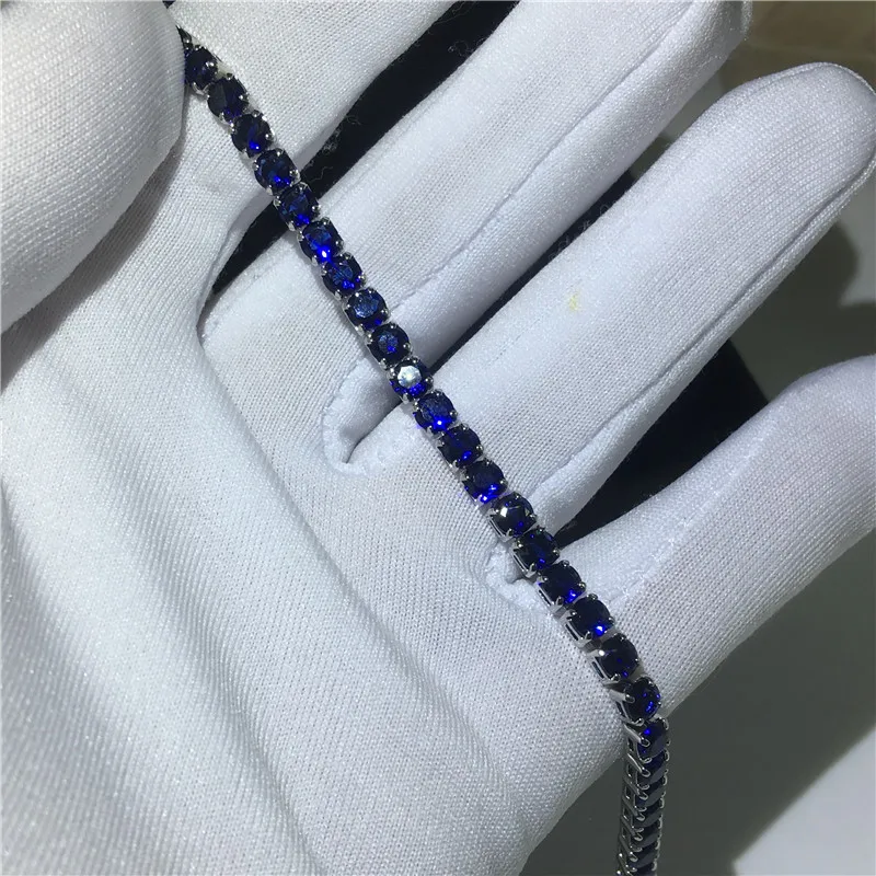 jewelers near me 8 Color Original 925 Sterling Silver Chain Tennis Bracelet 4mm cz Charms Party Wedding Bracelets For Women men Statement Jewelry bracelet for men 925 Silver Jewelry