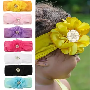 

Baby Girls Headband Toddler Turban Solid Headband Hair Band Bow Accessories Headwear