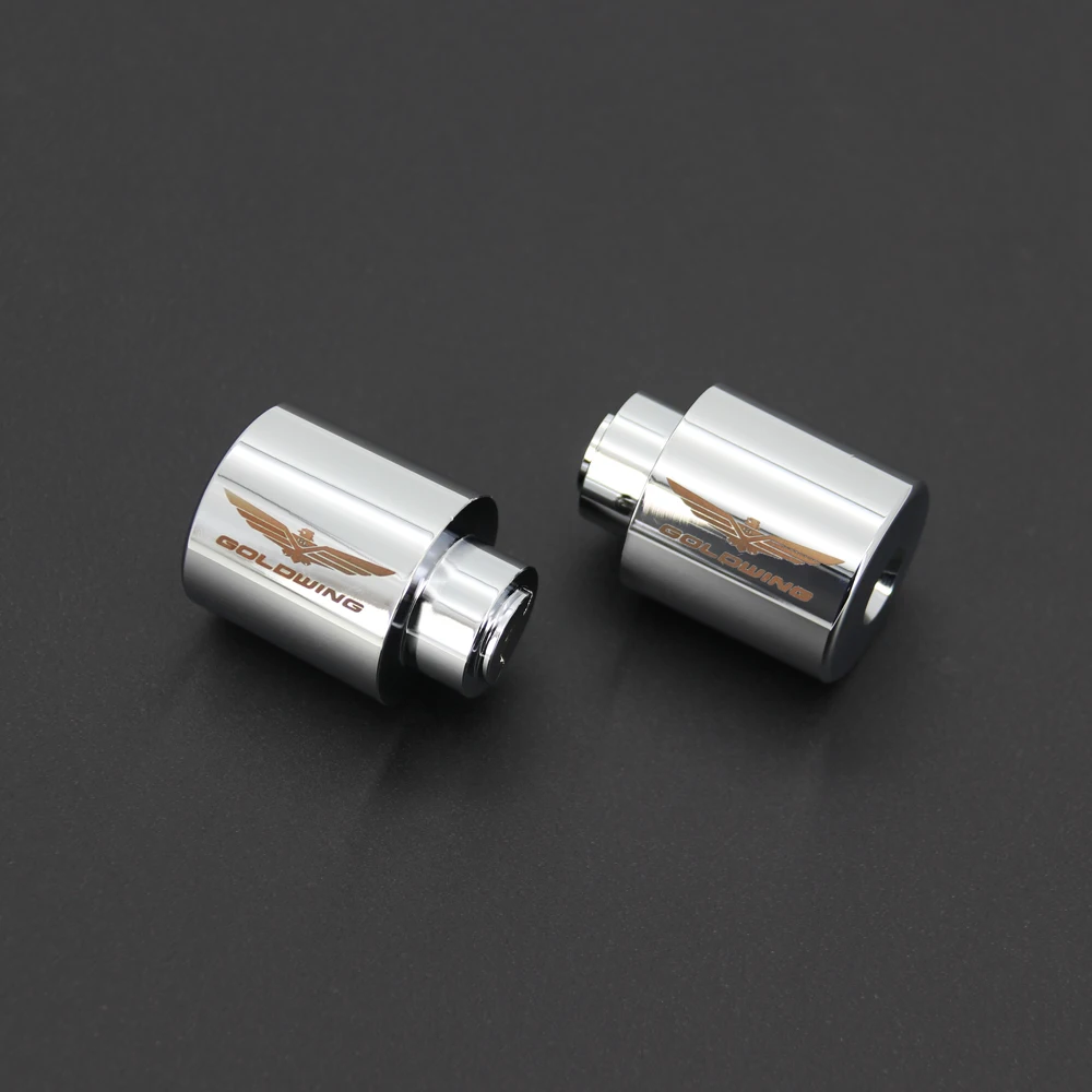 Rod end counterweight For HONDA Gold Wing 1800 GL1800 GL 1800 2001-2020 chromium handle end handle bar chrome bar ends