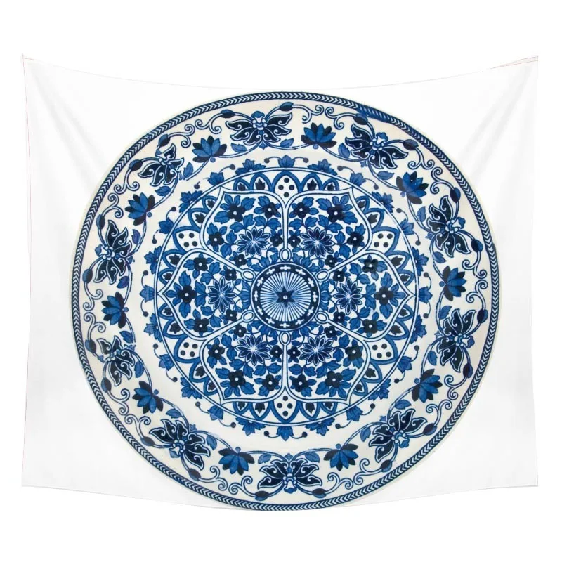 Boho Большой Настенный Гобелен Мандала пляжный ковер животное дракон Единорог настенный гобелен обезьяна лама Павлин Печатный ковер
