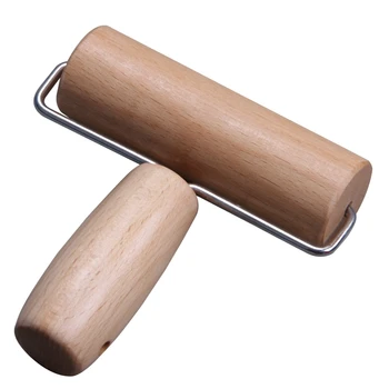 

Wooden Rolling Pins Baking Non Stick Wood Dough Cake Pastry Manual Roller Kids Suitable Eco-friendly Kitchen Baking Tools E5