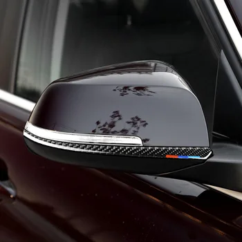 

Auto Side Mirror Trim Stripe Carbon Fiber Decors For BMW F30 F34 F32 3/4 Series
