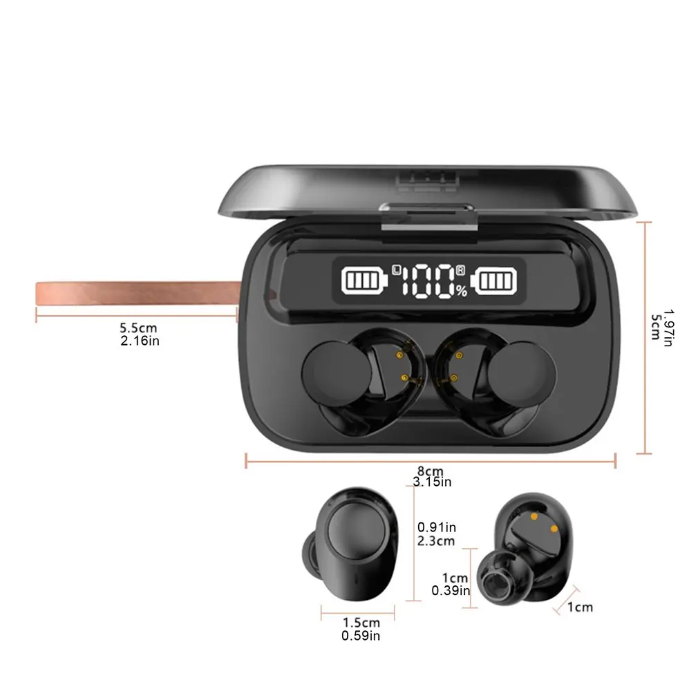 A13 Wireless headsets Mini version 5 1 HiFi Stereo Headphones for Sports and Games Long Transmission Distance