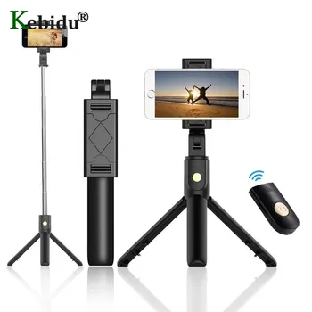 

KEBIDU Bluetooth Selfie Stick Tripod Extendable Monopod Universal For iPhone XR X 7 6s Plus For Samsung For Huawei Tripod