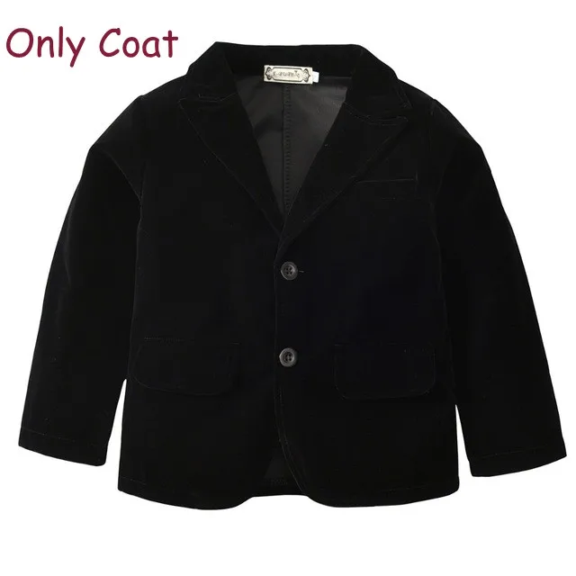 Only Coat Модная одежда для маленьких мальчиков; самый популярный товар на весну-осень; одежда для джентльмена; костюм для свадебной вечеринки - Цвет: Only Coat
