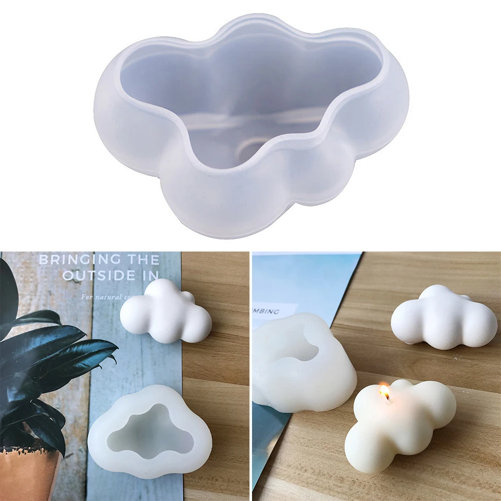 Description Picture 3 of itemClouds Shape Silicone Molds Jewelry Making Mold Handcraft Ornaments Making Tool Practical Diy Soap Mould Candle Mold